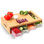 Bamboo Cutting Board with 4 Removable Storage Trays