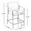 Tabouret de comptoir avec structure en fer (ensemble de 2)-129989684