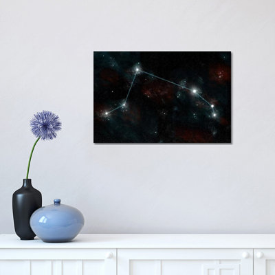The Constellation Aries the Ram 1 Piece Wrapped Canvas Wall Art