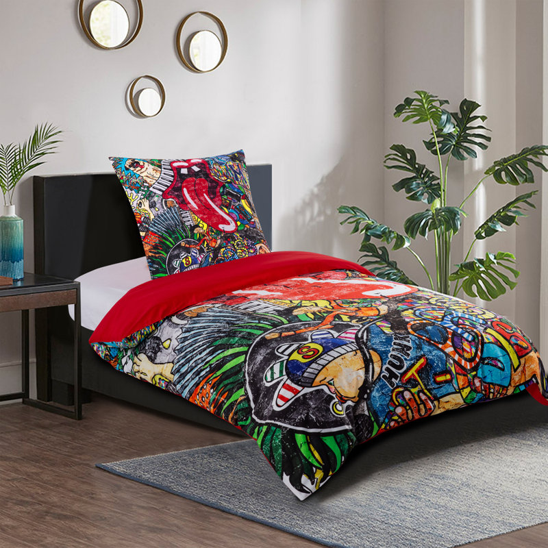 Cotton No Pattern Duvet Cover Set with Pillowcases