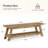 55" Entryway Bench with Shoe Storage, 2-Tier Narrow Hallway Foyer Seating Bench with Open Shelves-1527579713