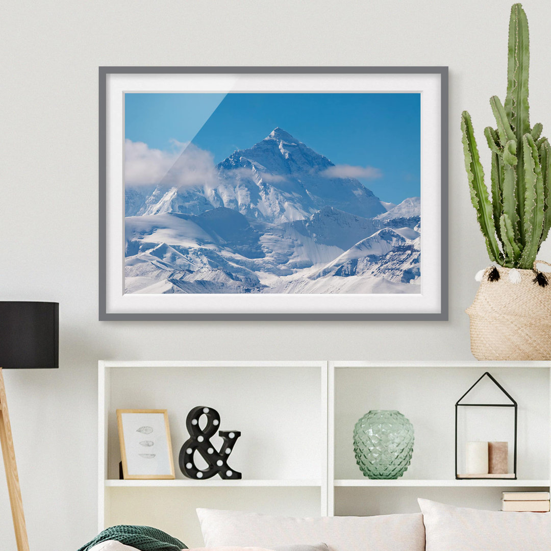 Gerahmtes Poster Mount Everest