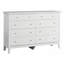 Commode à tiroirs, commode Hammond, blanc