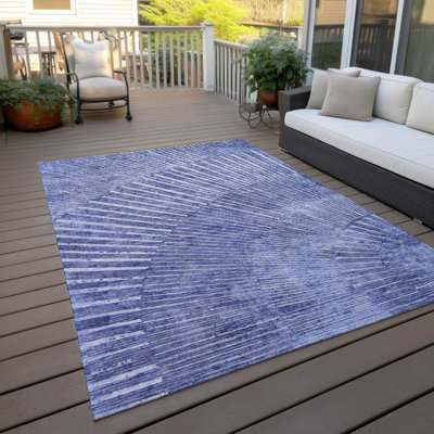 Nikkie Washable Abstract Indoor / Outdoor Rug