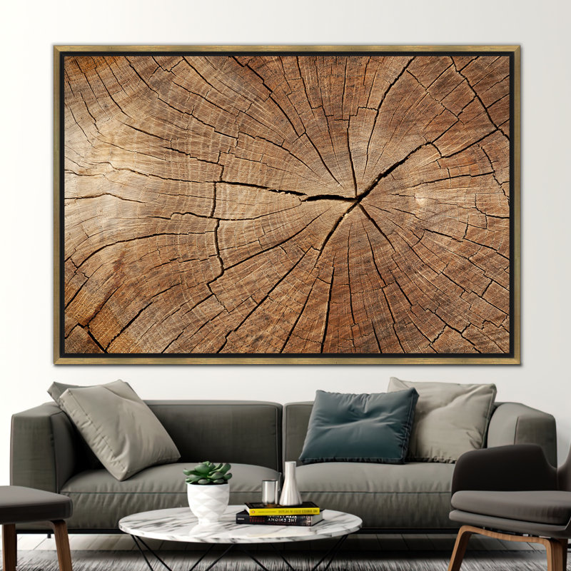 Art mural moderne sur toile abstrait dans des tons de brun chaud pour une décoration intérieure élégante, H 45 po x l 100 po