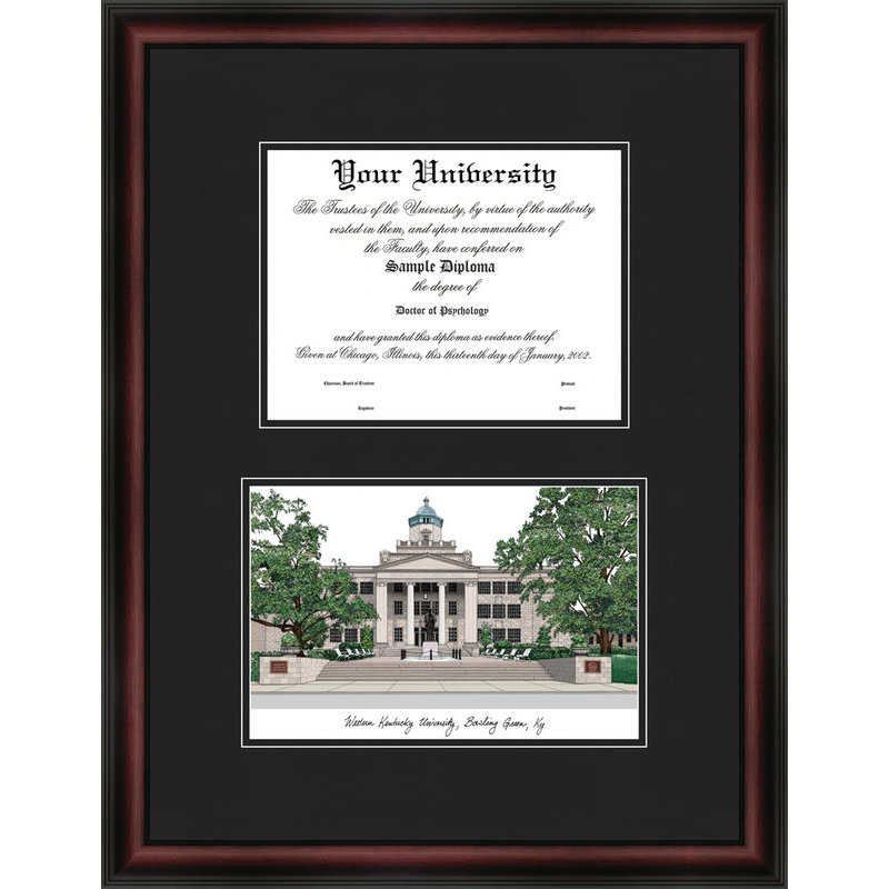 Cadre de diplôme western kentucky hilltoppers diplomate NCAA