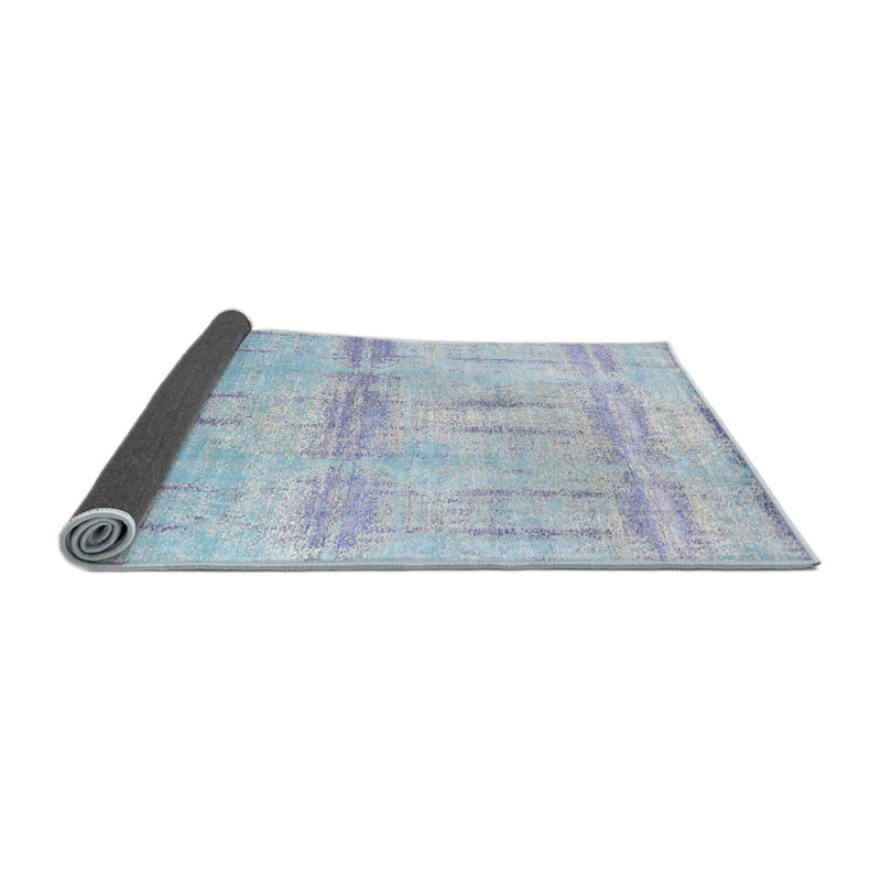 Tapis oriental mauve / bleu, Rond 7 pi