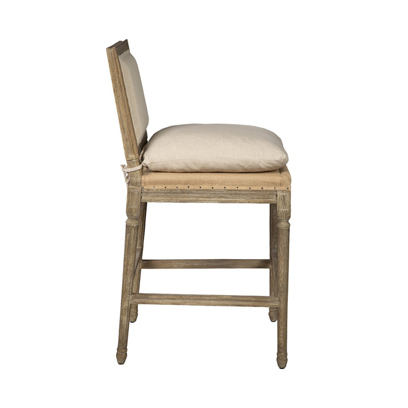 Chalgrave Upholstered Stool with Solid Wood Frame