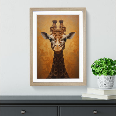 Giraffe Baroque - Framed Print