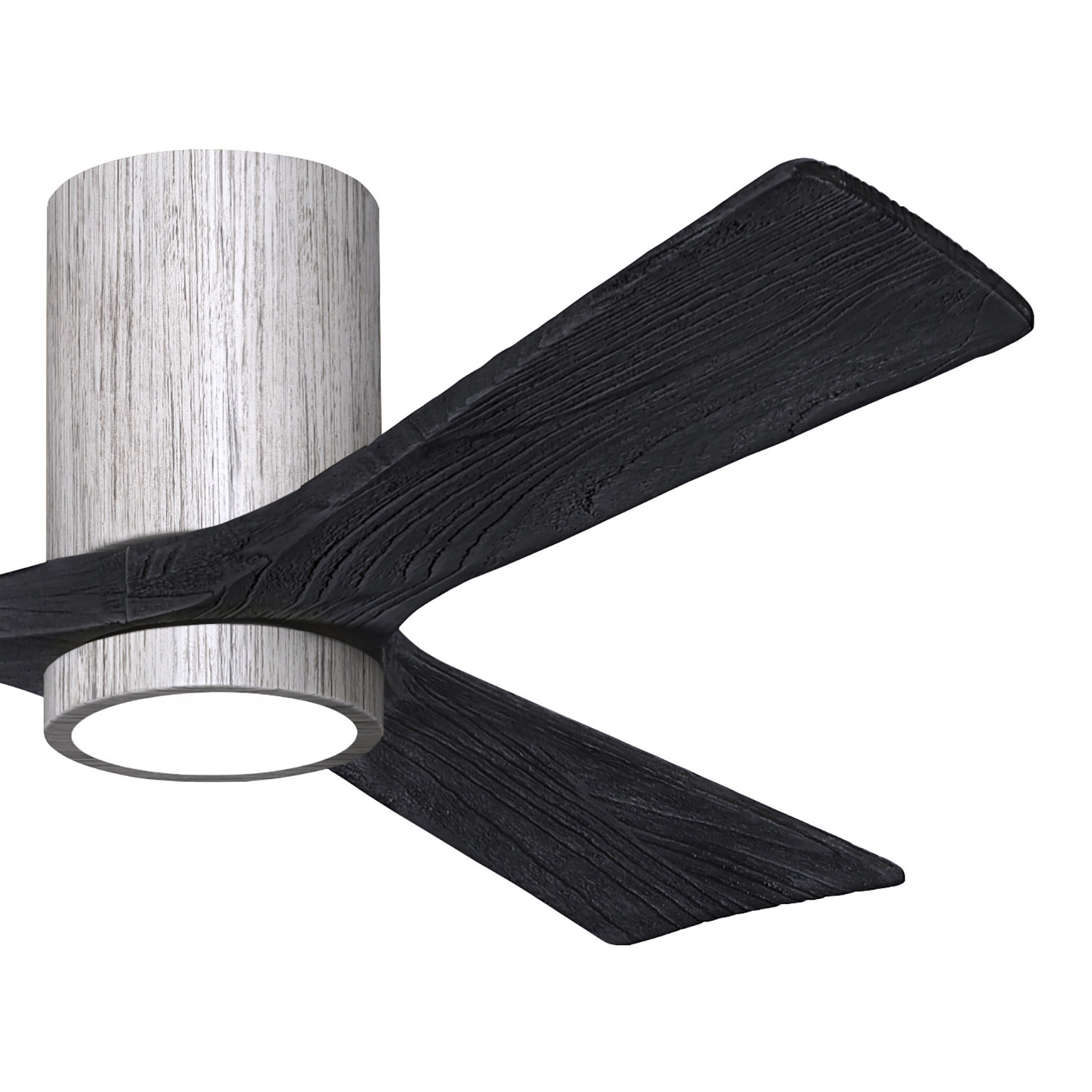 Olivier Ceiling Fan with LED Light Kit, Barn Wood Tone, 52", Matte Black
