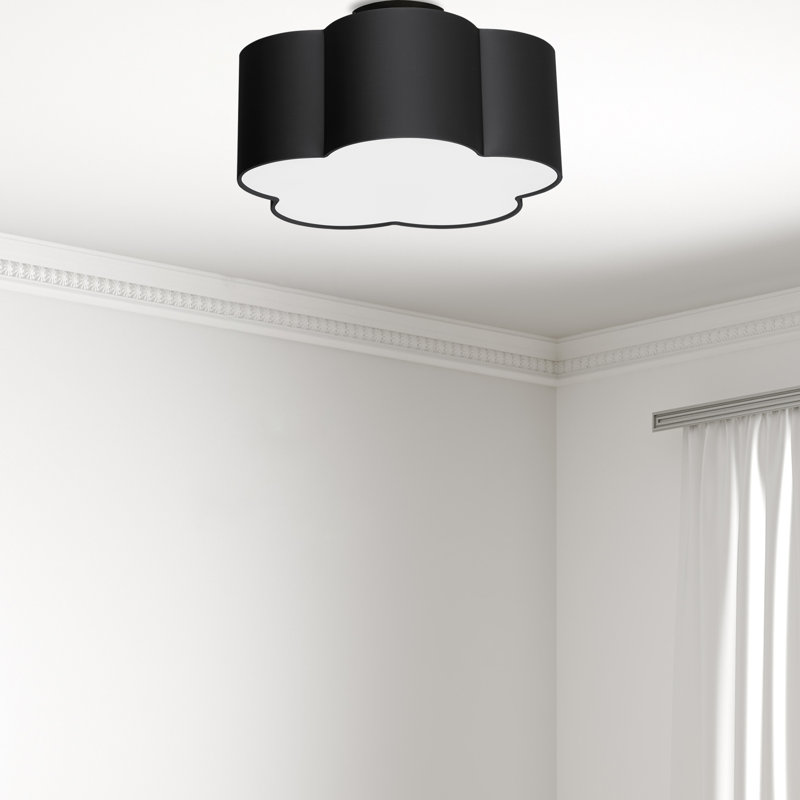 Plafonnier encastré 3 lumières Charysse, Noir mat, Noir