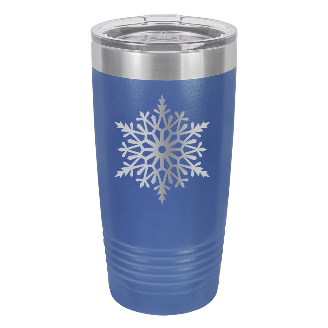 Let It Snow 20 oz Stainless Steel Travel Tumbler Susquehanna Glass 