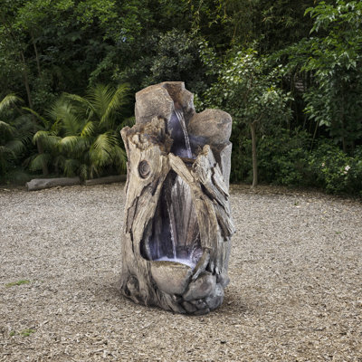 Fontaine en fibre de verre avec lumière