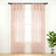 Cotton Semi Sheer Single Curtain Panel-418905215