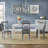 Bellmead Cross-Back Dining Set with Rectangular Table-19257333-49517800