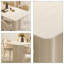 Table de salle à manger moderne blanc rectangulaire en fer fritté-2133915947