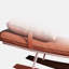Chaise berçante ergonomique en cuir et silicone-101514833