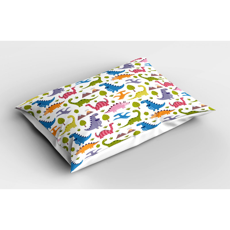 Dino Polyester Sham Set, Twin