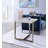 Faux Marble Top With Metal Frame End Table