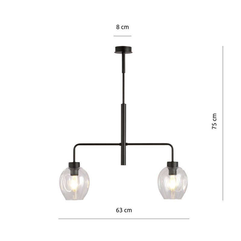 Medan 2 - Light Sputnik Chandelier, Transparent
