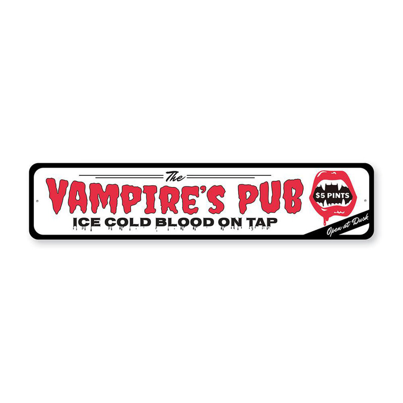 Plaque de pub en aluminium Ice, H 4 po x l 18 po x P 0,04 po