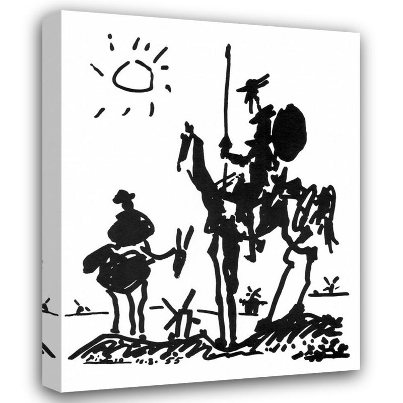 Don Quichotte, H 46 po x l 36 po