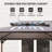 8' x 5' Grill Gazebo, Double Tiered Outdoor BBQ Gazebo with 2 Side Shelves and 10 Hooks, Barbecue Grill Gazebo Shelter for Patio, Garden, Beach, Backyard,wood