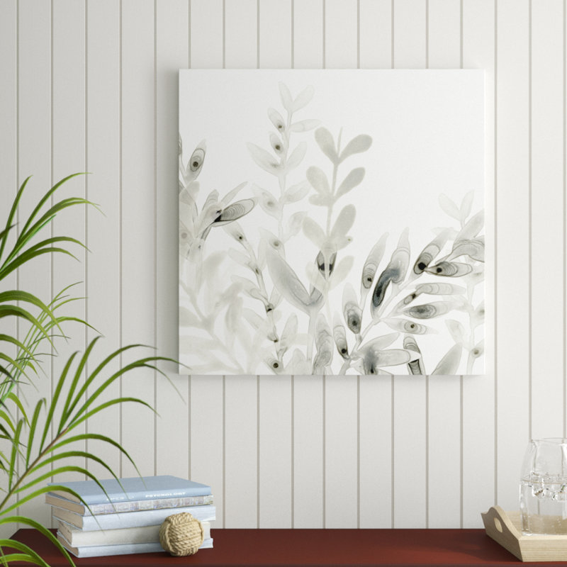 Watermark Foliage I by June Erica Vess - Wrapped Canvas Painting, 76cm H x 76cm W