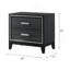 Table de chevet vieillie Haiden-1385202507