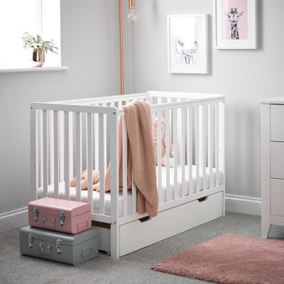 Bantam Cot & Under Drawer - White