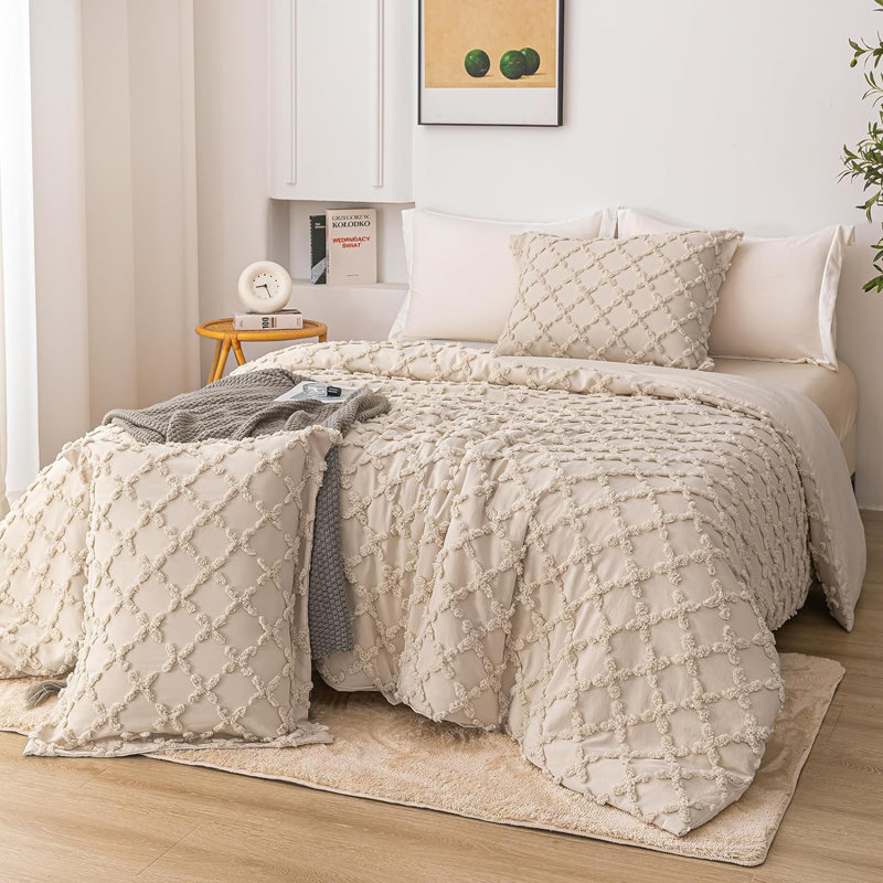 Duvet Cover, Queen Duvet Cover + 2 Standard Shams, Mist Sage