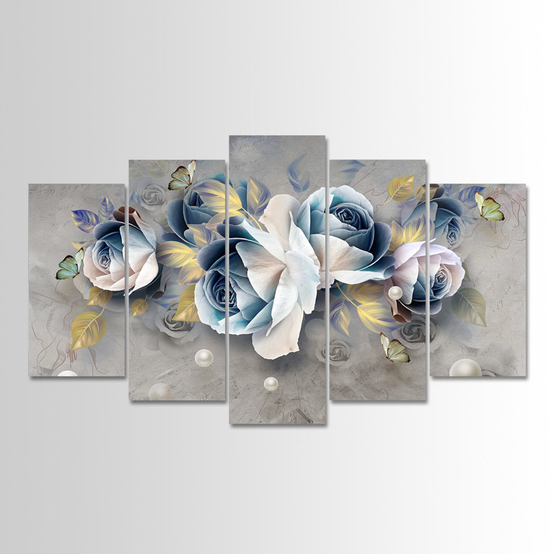 Superbe ensemble d'art mural décoratif en bois aggloméré 5 pièces, 39,4 x 23,6 pouces | 100% panneau de fibres à densité moyenne avec une épaisseur de 0,1 pouce, impression numérique UV | Parfait pour le salon, la chambre à coucher et le bureau, avec un design élégant et accrocheur