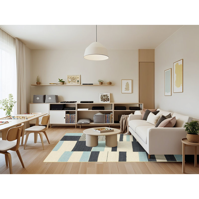Aliena Abstract Indoor Rug, Rectangle 7' x 9'
