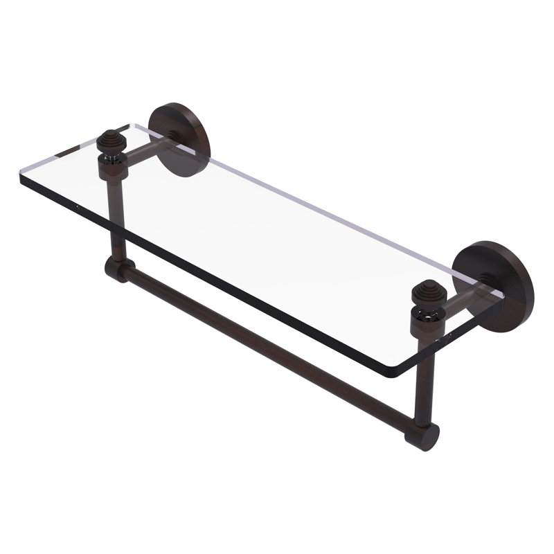 Southbeach with Towel Bar, Venetian Bronze, 5" H x 16" W x 5" D