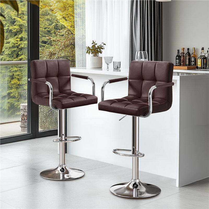 Tabouret de bar Pete, Brun