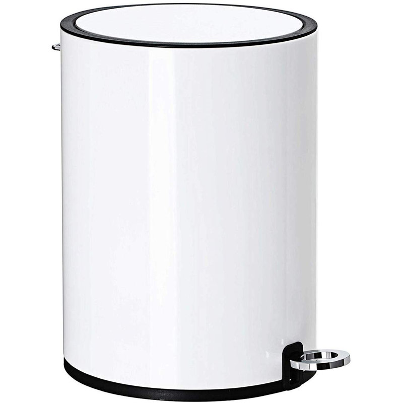 Guard Steel Step On Waste Bin - 3L, White