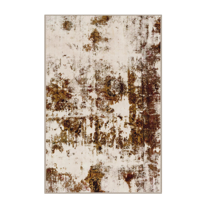 Tapis abstrait moderne 1970, Rectangle 4 pi x 6 pi
