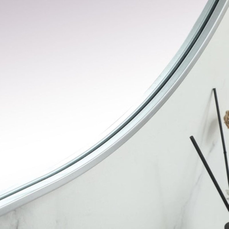 Miroir mural Elington, Argent, 72 po x 30 po 