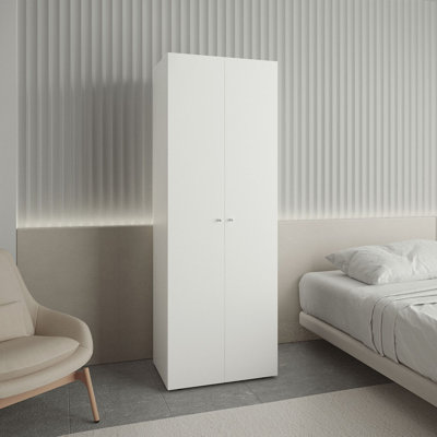Armoire 2 portes Home, système de penderie et tablette de rangement Home