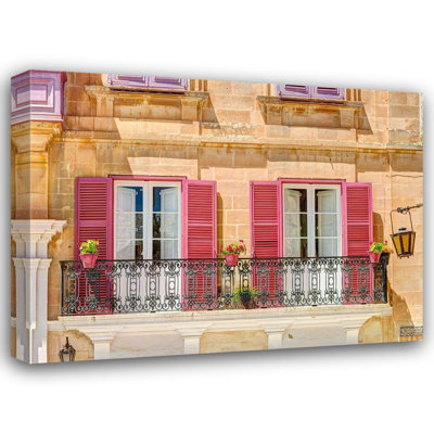 «Lark Manor ™ Frank», art sur toile tendue par la galerie Assaf: Maison traditionnelle maltaise à Mdina, Malte