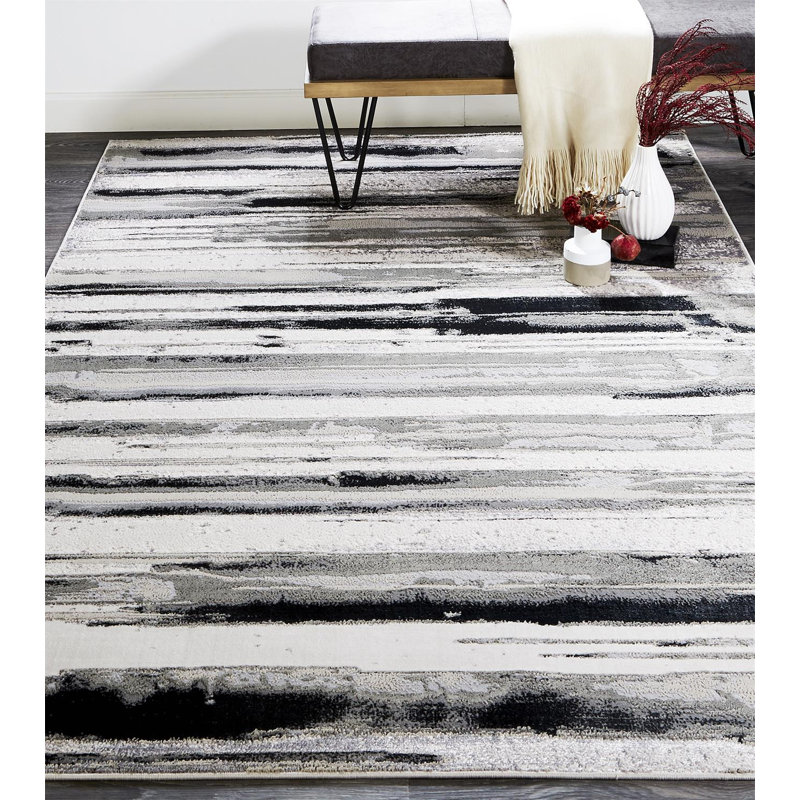 Devia Abstract Indoor Rug, Rectangle 9'2" x 12'