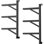 Étagère de rangement robuste (ensemble de 2), 3 tablettes réglables en acier, capacité de charge de 1 100 lb, système de rangement suspendu sans perceuse