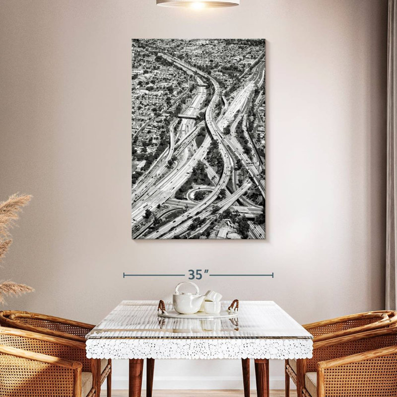 Mehar Black California Los Angeles Freeway, 48" H x 32" W