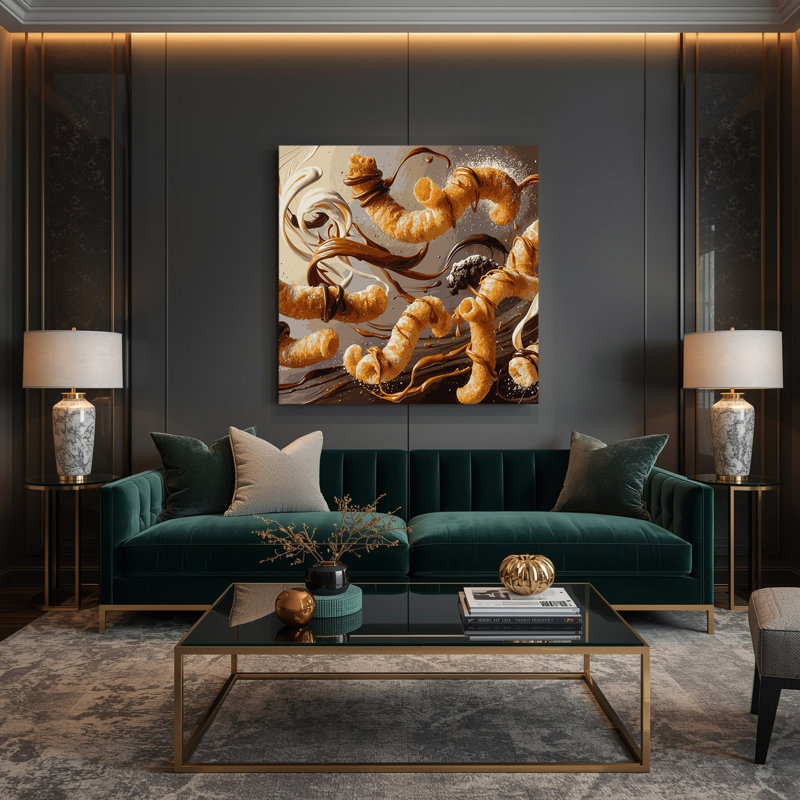 Art mural sur toile, "Desserts", H 12 po x l 12 po
