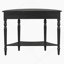 Console rustique demi-lune avec tiroir et tablette-992492328