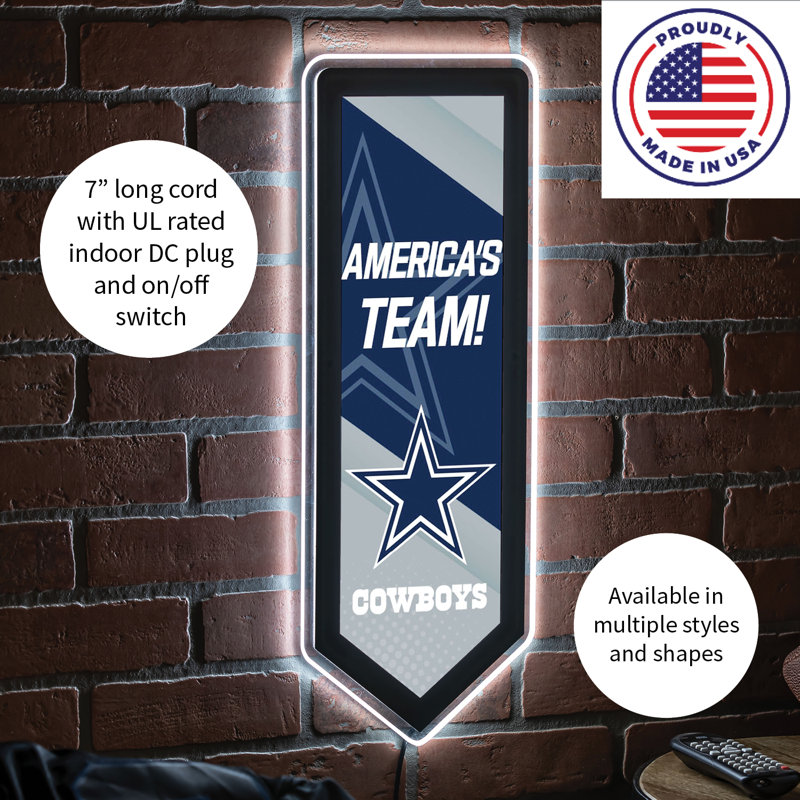Plaque murale lumineuse NFL, Cowboys de Dallas