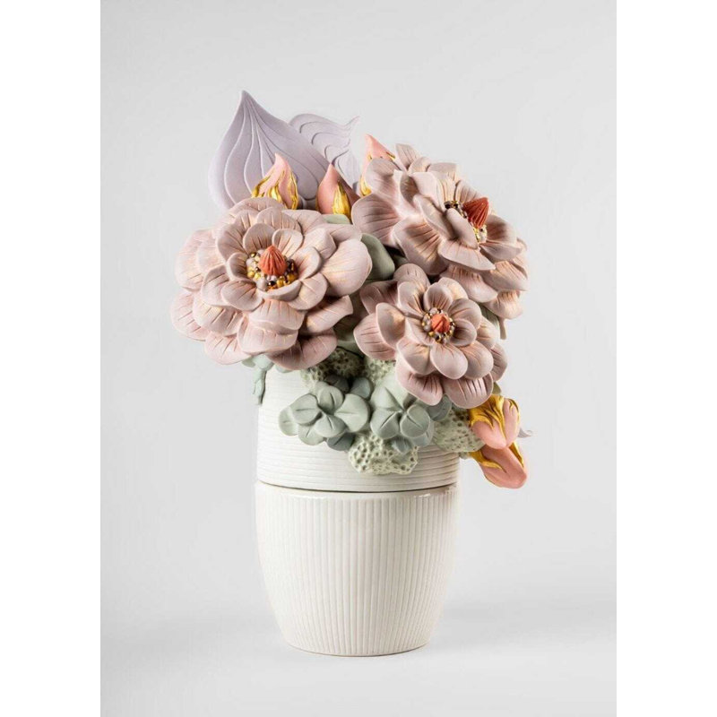 Vase With Flowers, Pink