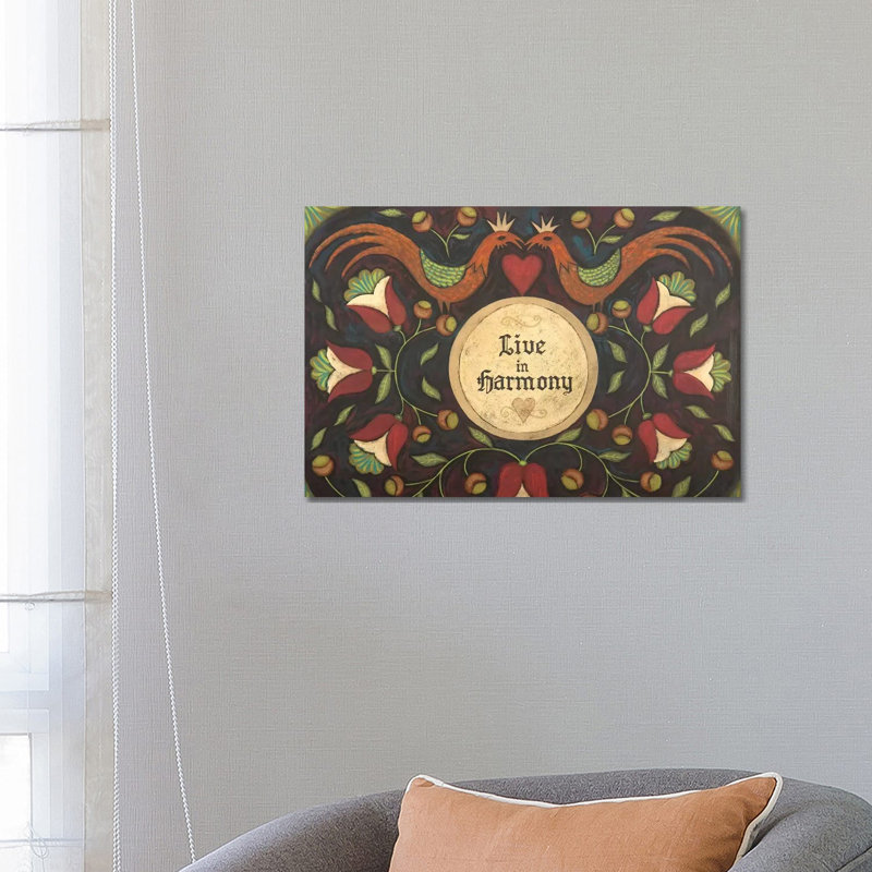 Harmony 1 Piece Painting on Canvas, 45.72cm H x 66.04cm W x 1.91cm D, Wrapped Canvas