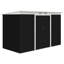 Outsunny 9ft x 4ft Metal Garden Shed, Outdoor Tool House with Foundation Kit, Ventilations and Double Doors, Dark Grey-120309163