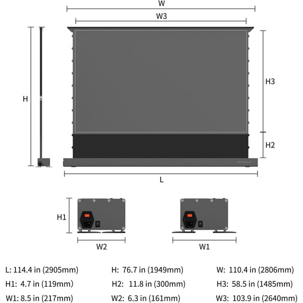 Dimensions du produit
